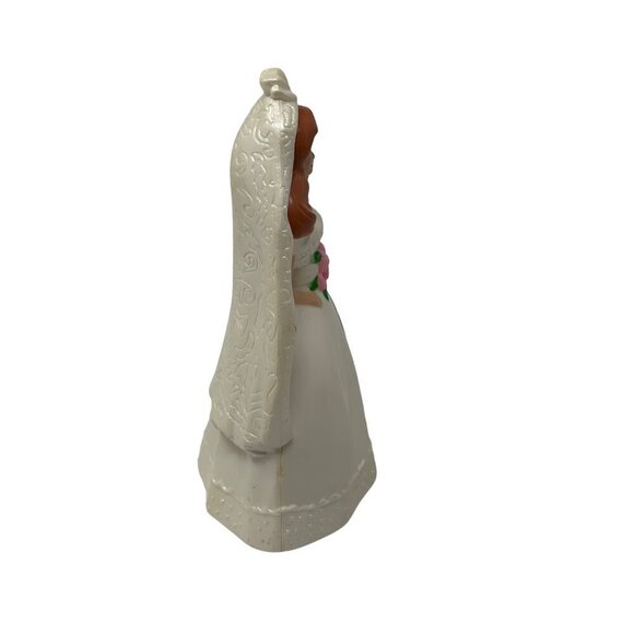Barbie Bride Wedding 1991 Mcdonalds Happy Meal Toy Brown Hair Cake Topper Vtg - Picture 2 of 8